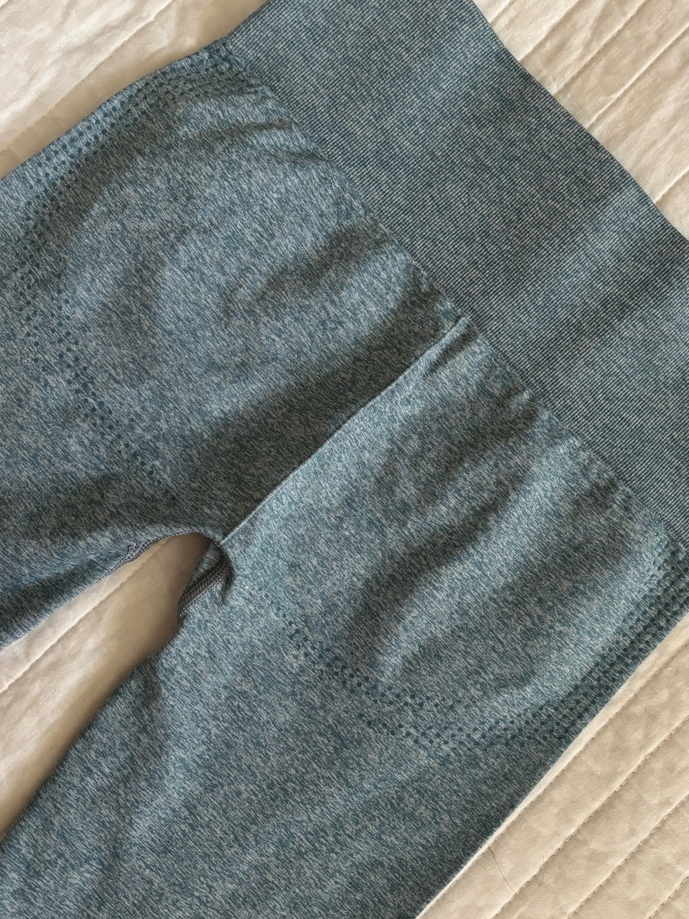 Gymshark Vital Seamless 2.0 Leggings Blue Gray Marl Size Small - Picture 6 of 13